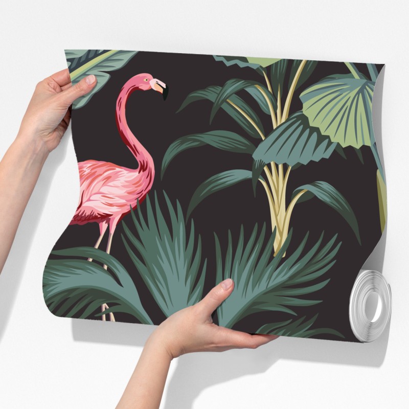 Fototapeta tropikalna dżungla z dziką przyrodą – Wallissimo® Fototapeta tropikalna dżungla z dziką przyrodą – Wallissimo®