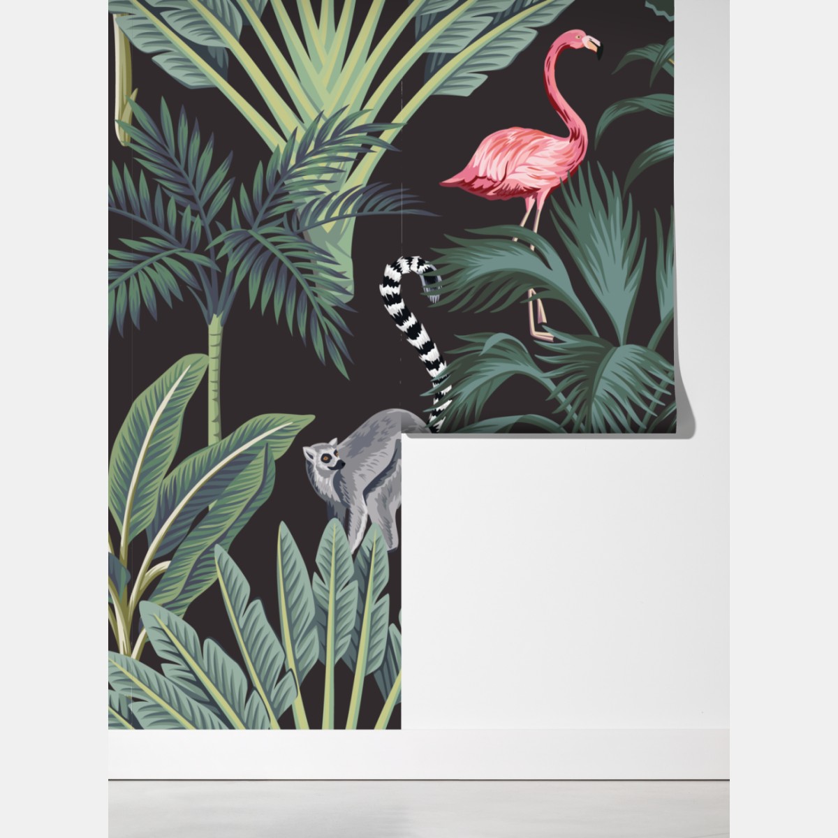 Fototapeta tropikalna dżungla z dziką przyrodą – Wallissimo® Fototapeta tropikalna dżungla z dziką przyrodą – Wallissimo®