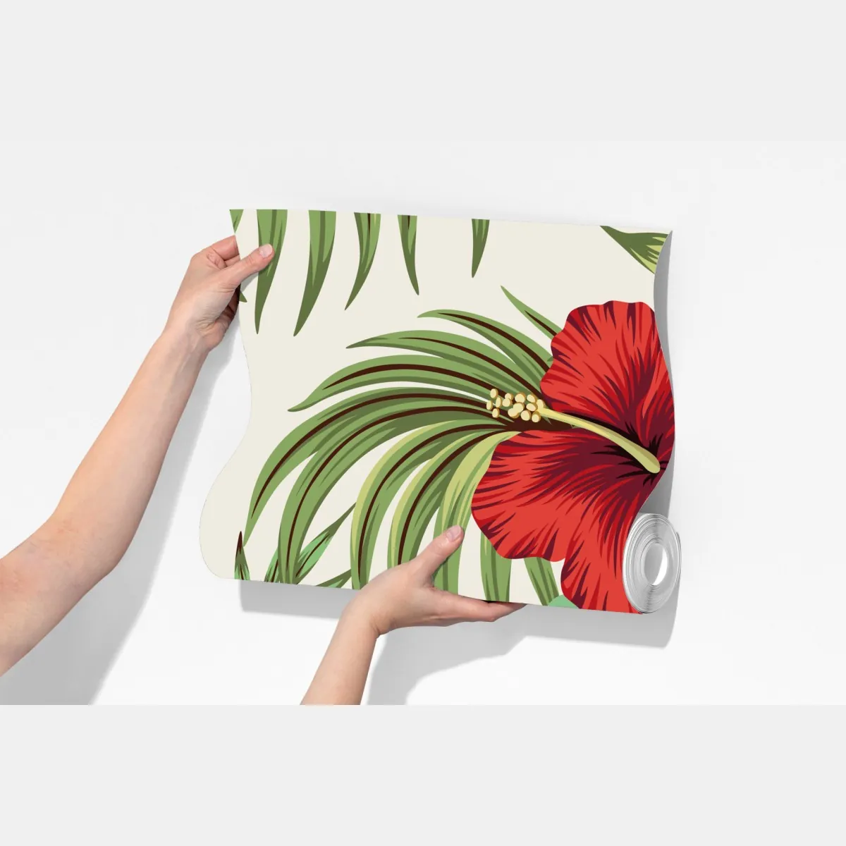 Fototapeta tropikalny motyw hibiskusa – Wallissimo® Fototapeta tropikalny motyw hibiskusa – Wallissimo®