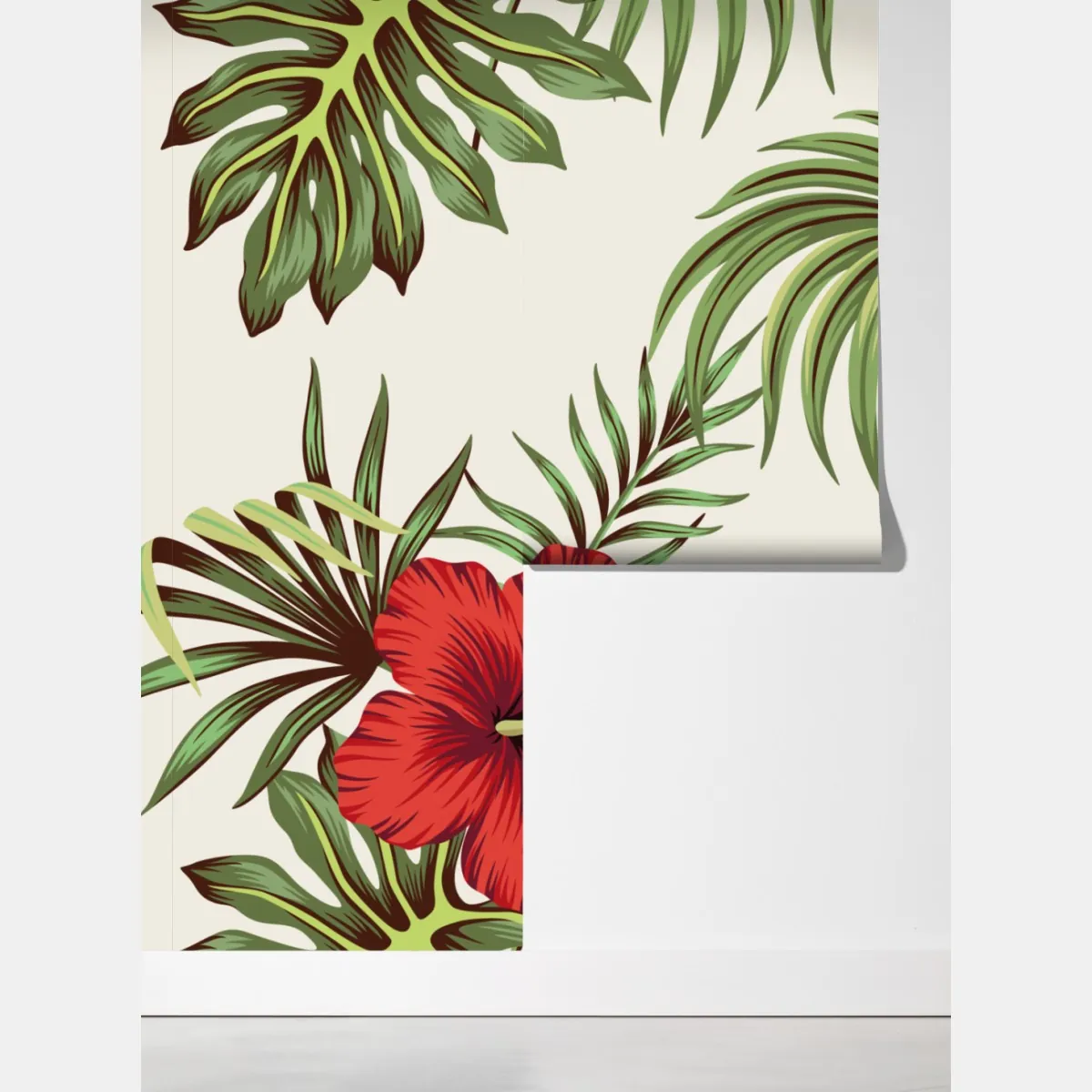 Fototapeta tropikalny motyw hibiskusa – Wallissimo® Fototapeta tropikalny motyw hibiskusa – Wallissimo®