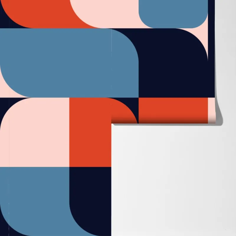 Fototapeta odważny geometryczny wzór retro – Wallissimo® Fototapeta odważny geometryczny wzór retro – Wallissimo®