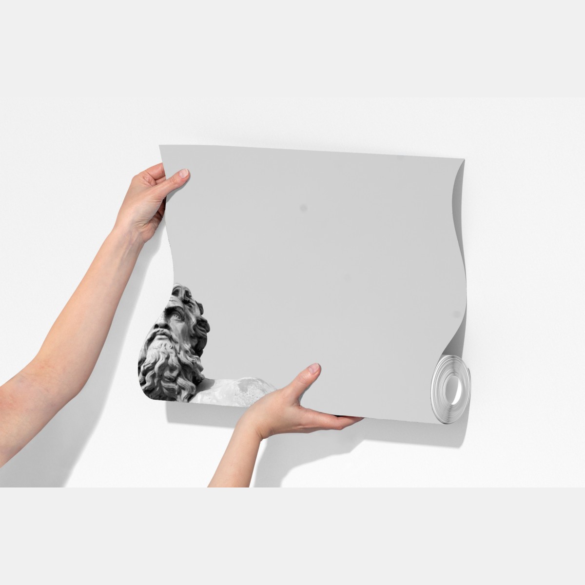 Fototapeta Neptun klasyczny posąg w monochromie – Wallissimo® Fototapeta Neptun klasyczny posąg w monochromie – Wallissimo®