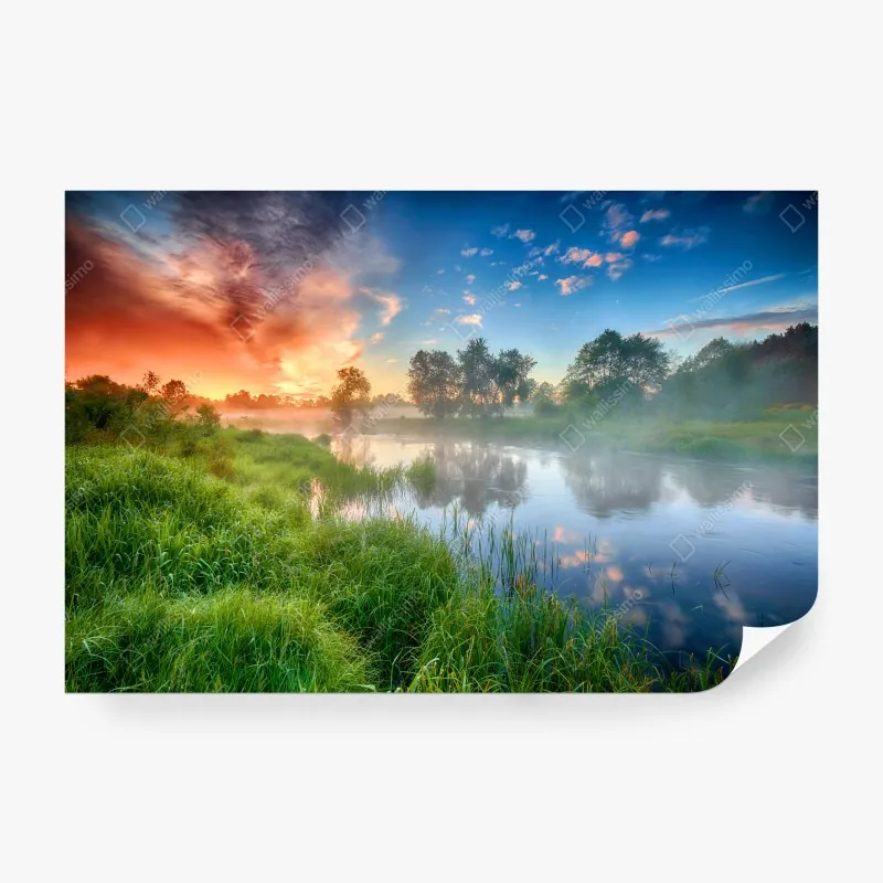 Fototapeta żywa różowa abstrakcja płynna – Wallissimo®