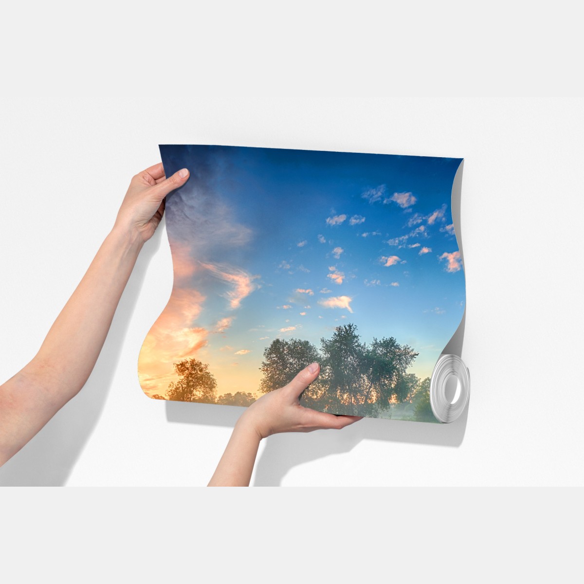 Fototapeta mgła o świcie nad brzegiem rzeki – Wallissimo® Fototapeta mgła o świcie nad brzegiem rzeki – Wallissimo®