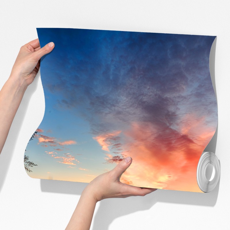 Fototapeta wschód słońca nad mglistą rzeką – Wallissimo® Fototapeta wschód słońca nad mglistą rzeką – Wallissimo®