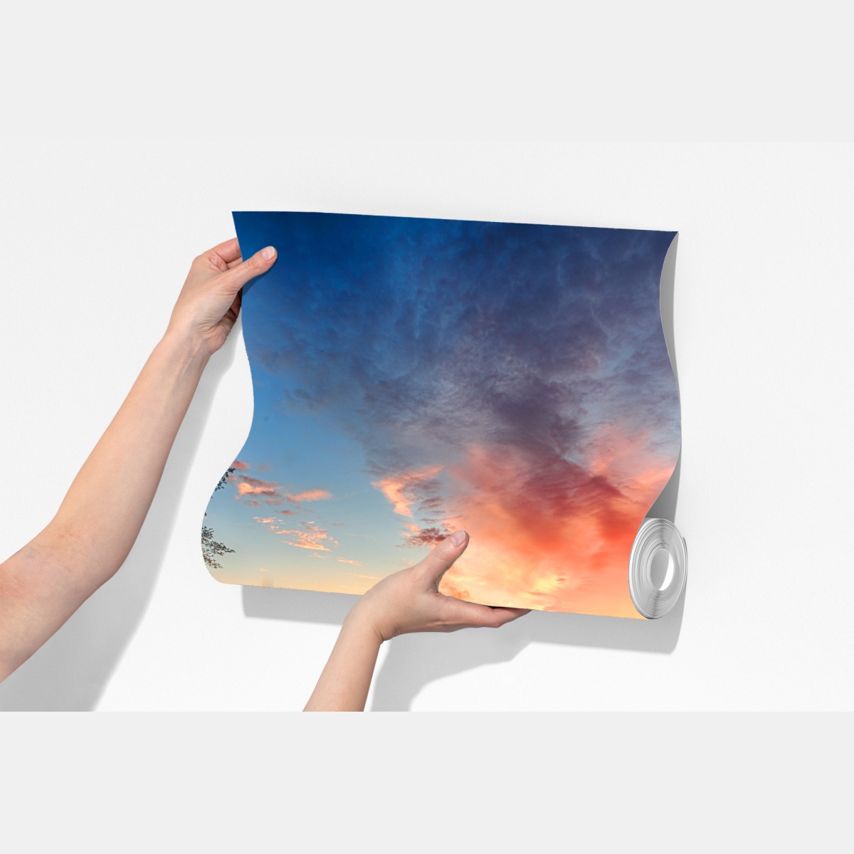 Fototapeta wschód słońca nad mglistą rzeką – Wallissimo® Fototapeta wschód słońca nad mglistą rzeką – Wallissimo®