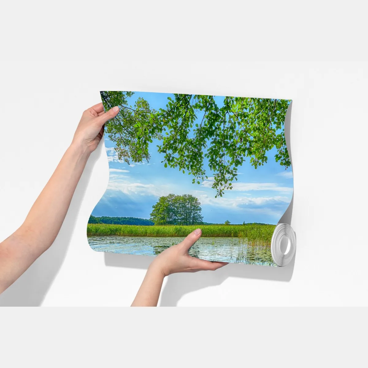 Fototapeta lato nad jeziorem w Mazurach – Wallissimo® Fototapeta lato nad jeziorem w Mazurach – Wallissimo®