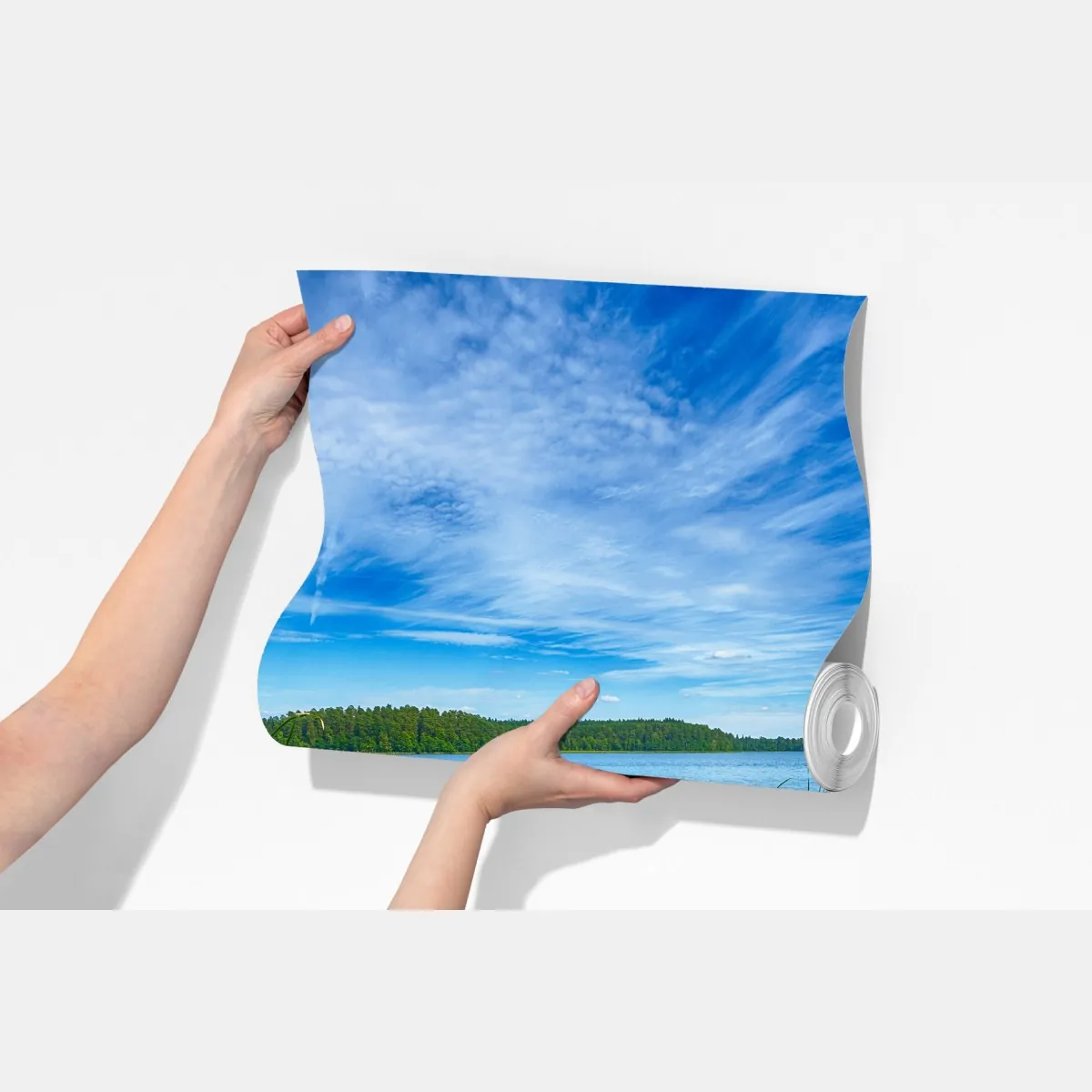 Fototapeta spokojne letnie jezioro na Mazurach – Wallissimo® Fototapeta spokojne letnie jezioro na Mazurach – Wallissimo®