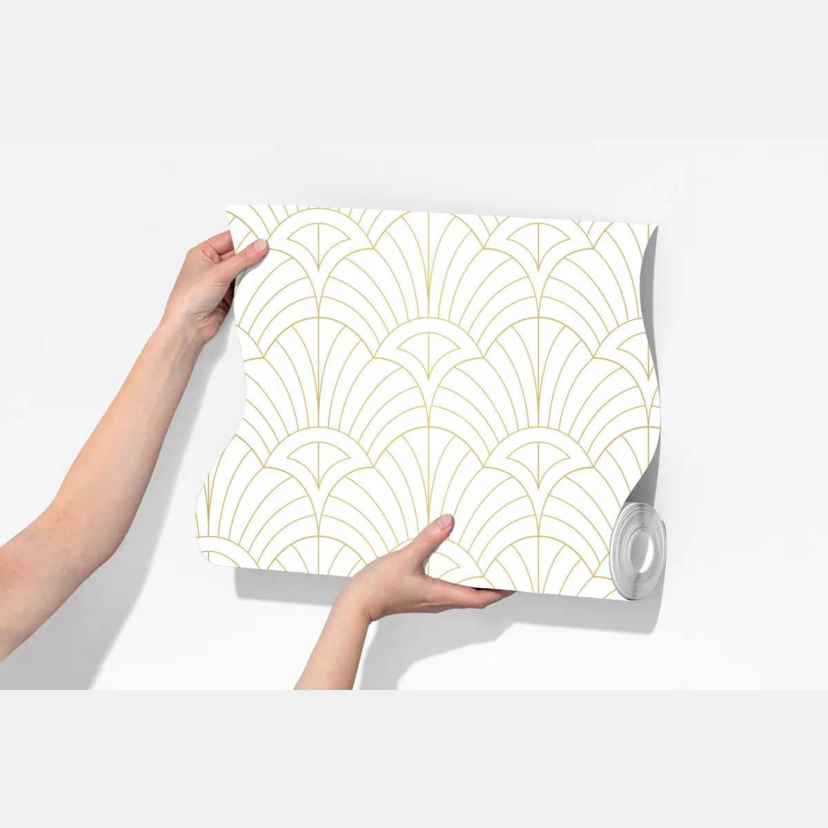 Fototapeta złoty wzór art deco – Wallissimo® Fototapeta złoty wzór art deco – Wallissimo®