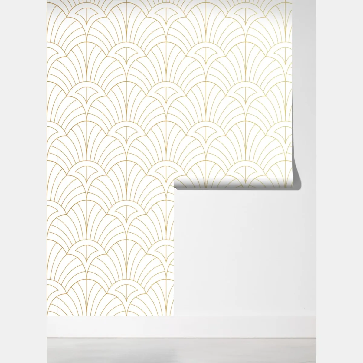 Fototapeta złoty wzór art deco – Wallissimo® Fototapeta złoty wzór art deco – Wallissimo®