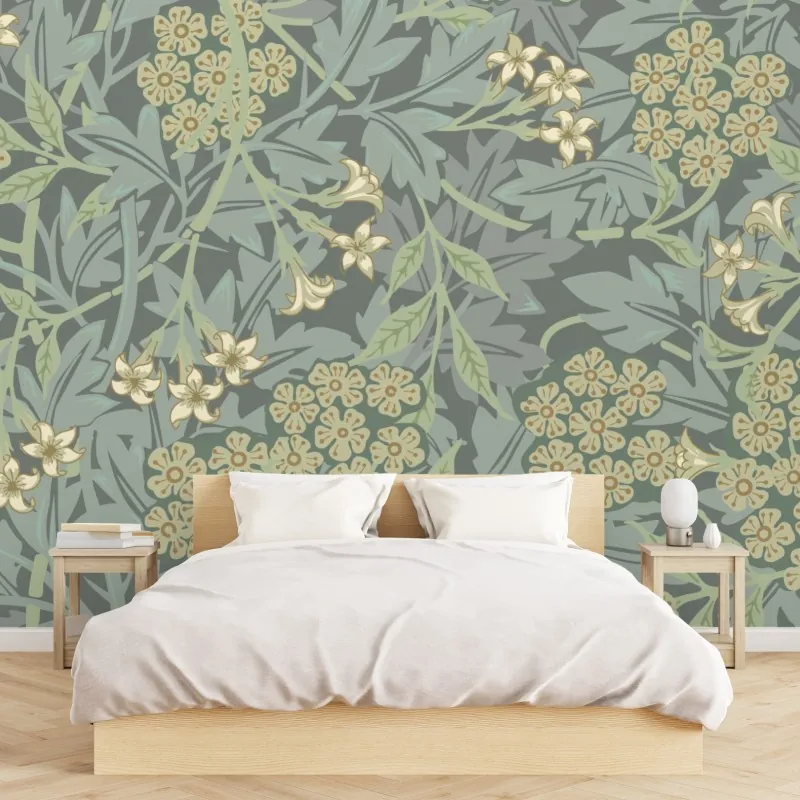 Fototapeta vintage botaniczny wzór kwiatowy