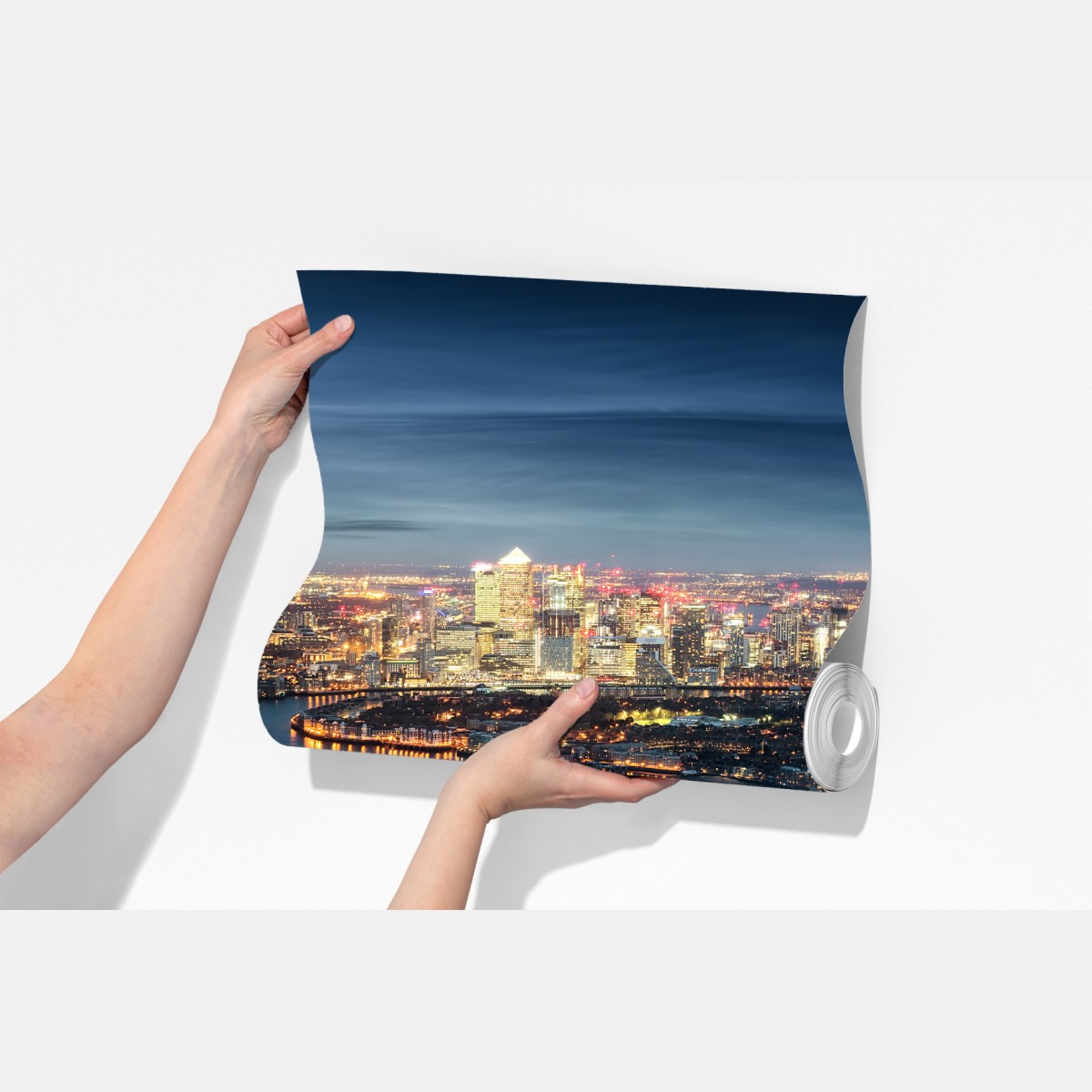 Fototapeta nocna panorama Londynu – Wallissimo® Fototapeta nocna panorama Londynu – Wallissimo®