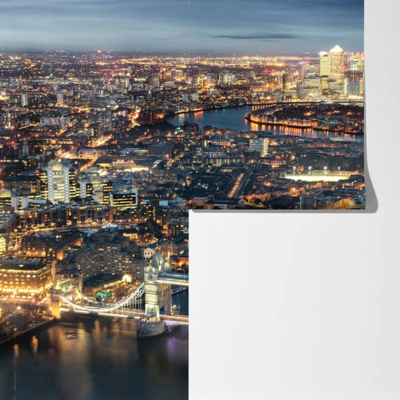 Fototapeta nocna panorama Londynu – Wallissimo® Fototapeta nocna panorama Londynu – Wallissimo®