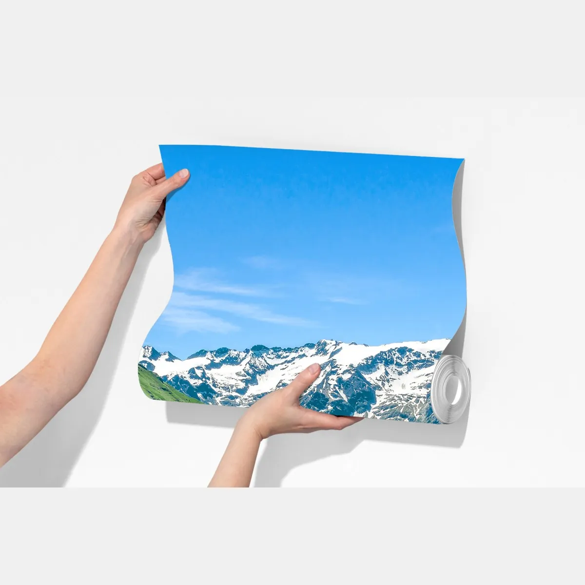 Fototapeta słoneczna łąka w Engelberg – Wallissimo® Fototapeta słoneczna łąka w Engelberg – Wallissimo®