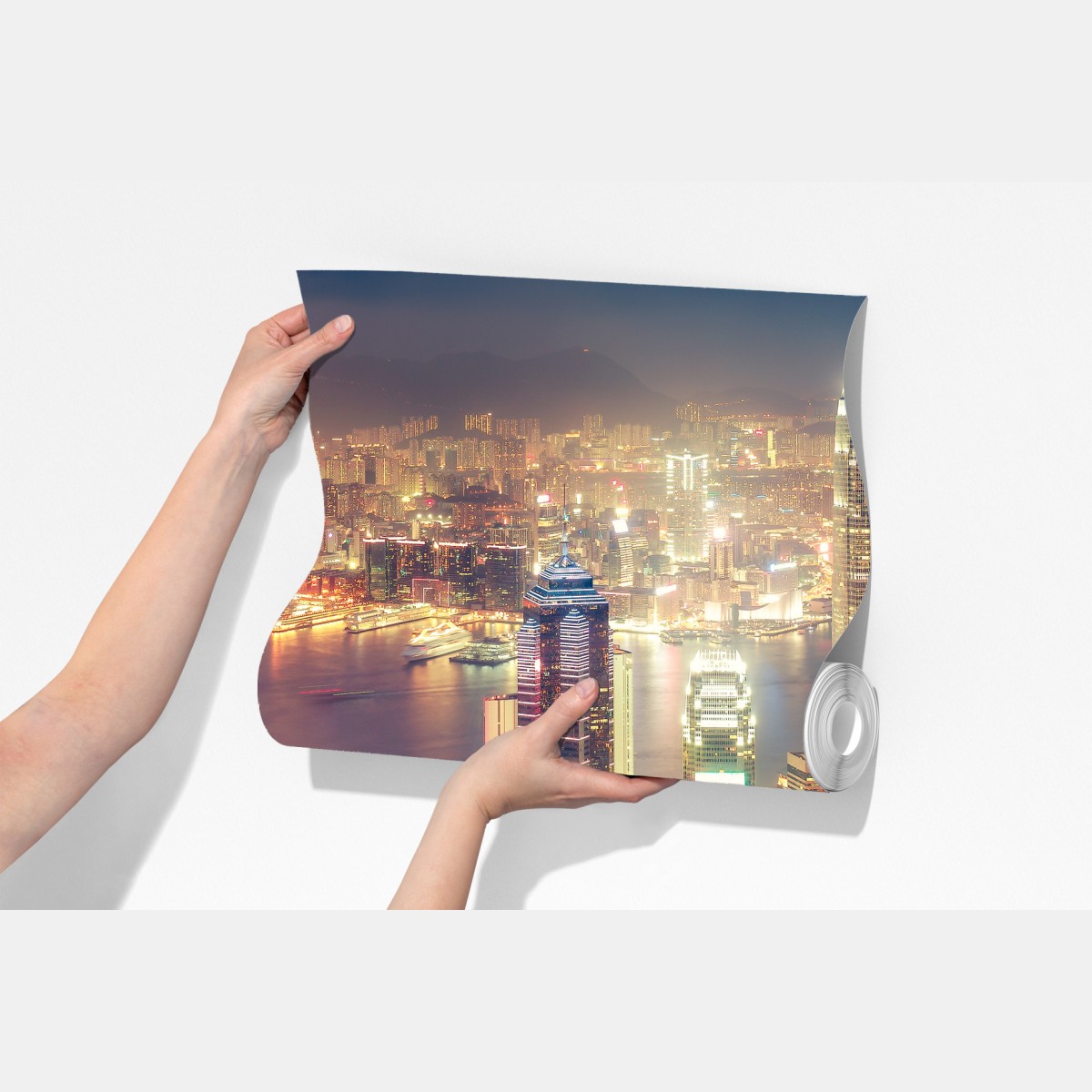 Fototapeta Hongkong nocny widok ze szczytu Victoria Peak – Wallissimo® Fototapeta Hongkong nocny widok ze szczytu Victoria Peak – Wallissimo®