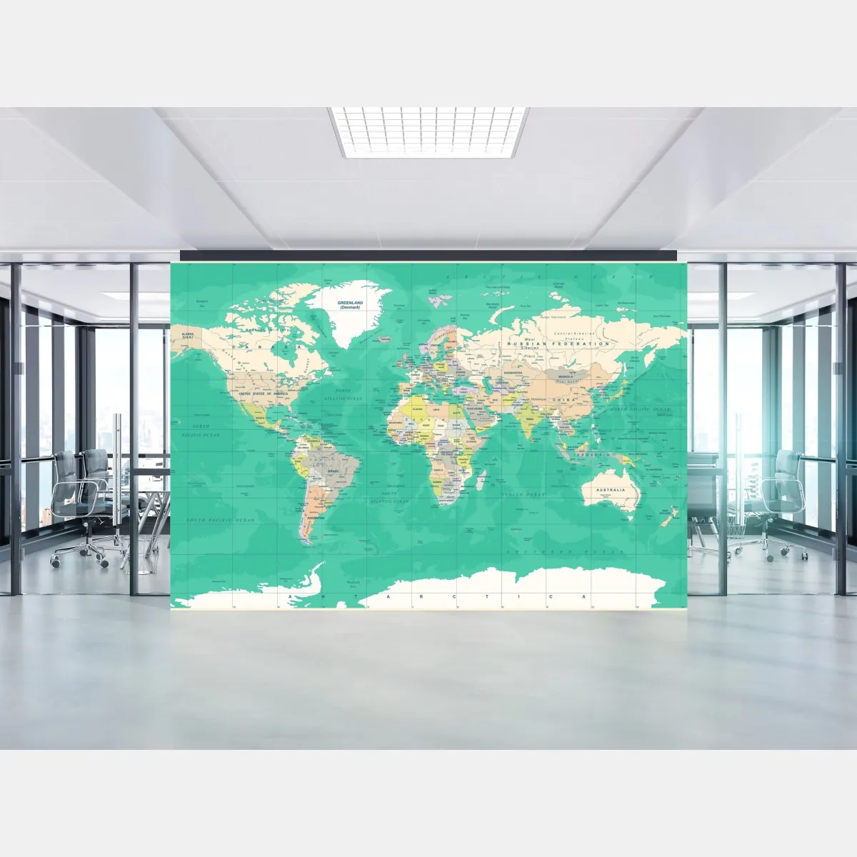 Fototapeta mapa świata w stylu vintage – Wallissimo® Fototapeta mapa świata w stylu vintage – Wallissimo®