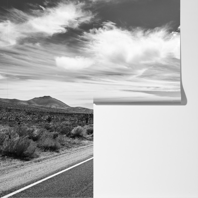 Fototapeta Dolina Śmierci otwarta droga w czerni i bieli – Wallissimo® Fototapeta Dolina Śmierci otwarta droga w czerni i bieli – Wallissimo®