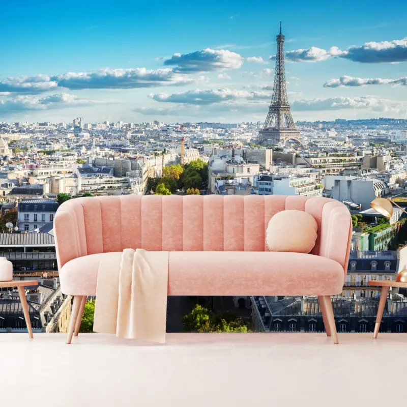Fototapeta panorama Paryża z Wieżą Eiffla