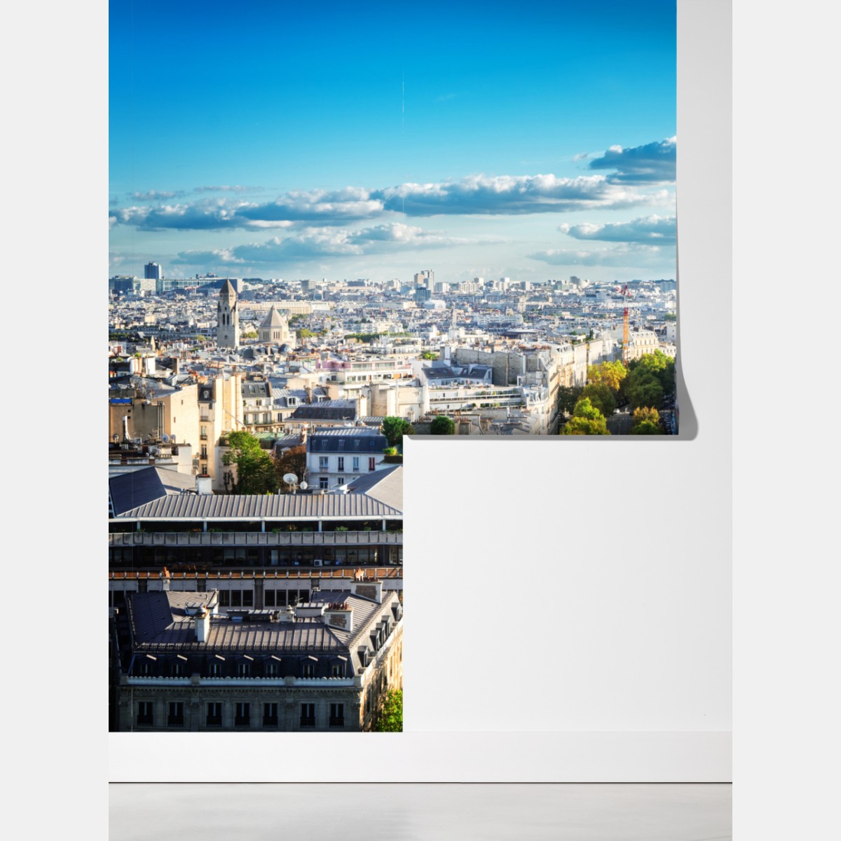 Fototapeta panorama Paryża z Wieżą Eiffla – Wallissimo® Fototapeta panorama Paryża z Wieżą Eiffla – Wallissimo®