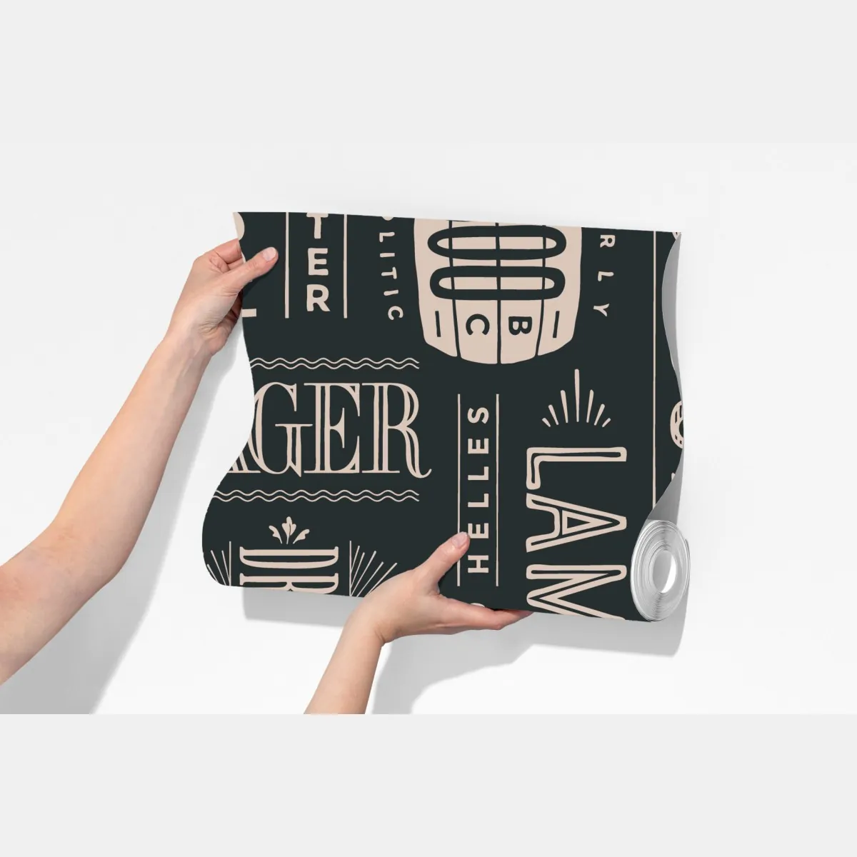 Fototapeta vintage kolaż etykiet piwnych – Wallissimo® Fototapeta vintage kolaż etykiet piwnych – Wallissimo®