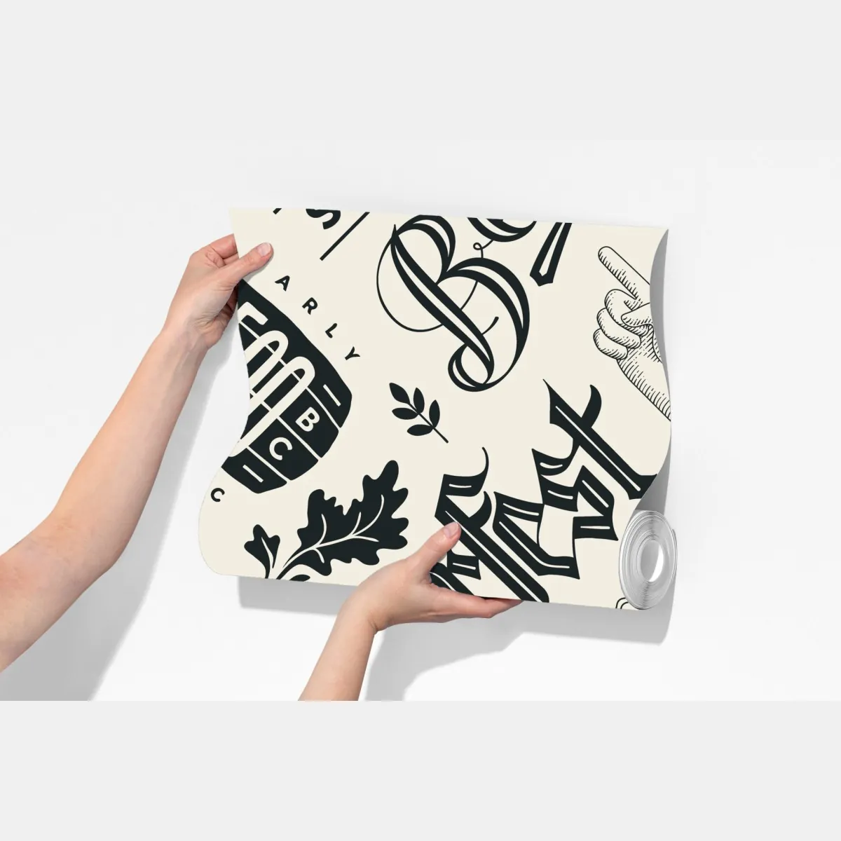 Fototapeta vintage wzór etykiet piwnych – Wallissimo® Fototapeta vintage wzór etykiet piwnych – Wallissimo®