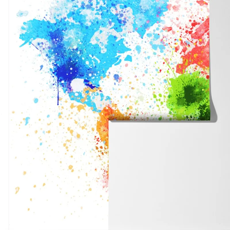 Fototapeta kolorowa akwarelowa mapa świata – Wallissimo® Fototapeta kolorowa akwarelowa mapa świata – Wallissimo®