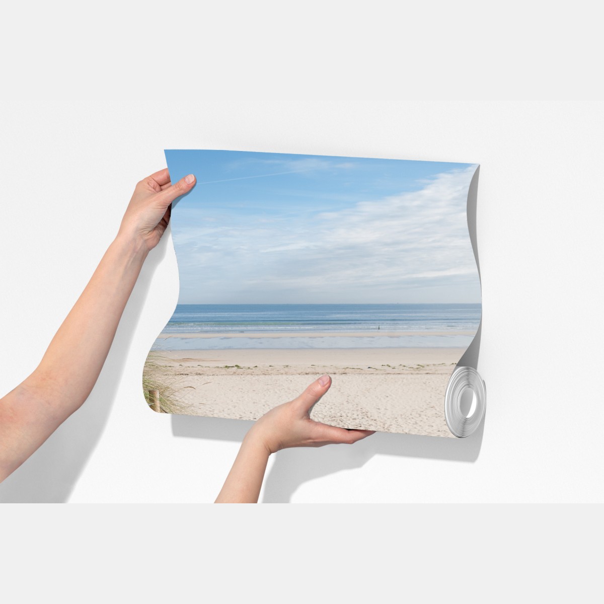Fototapeta spokojny pomost na plażę – Wallissimo® Fototapeta spokojny pomost na plażę – Wallissimo®