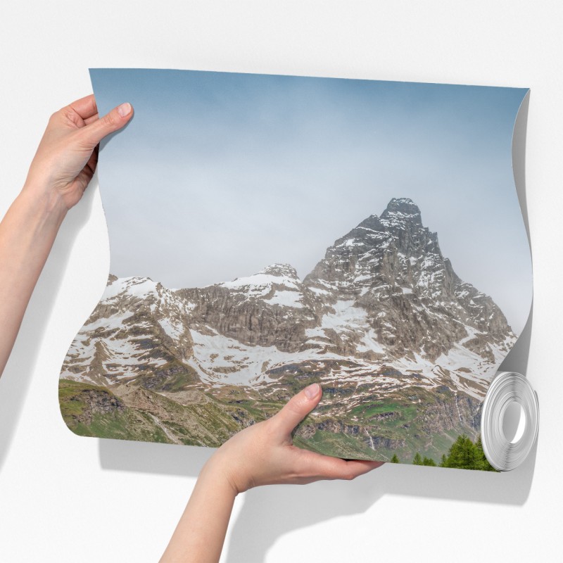 Fototapeta turkusowe jezioro alpejskie w pobliżu Cervinia – Wallissimo® Fototapeta turkusowe jezioro alpejskie w pobliżu Cervinia – Wallissimo®