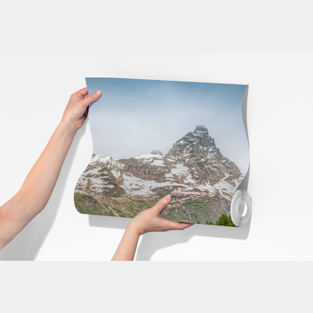 Fototapeta turkusowe jezioro alpejskie w pobliżu Cervinia – Wallissimo® Fototapeta turkusowe jezioro alpejskie w pobliżu Cervinia – Wallissimo®