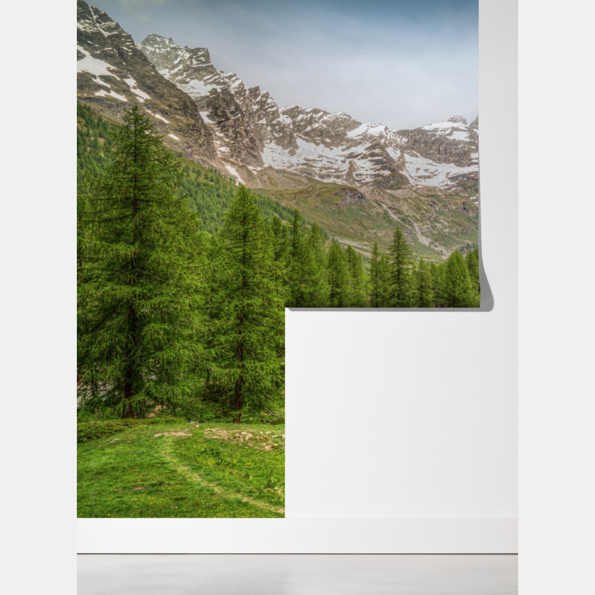 Fototapeta turkusowe jezioro alpejskie w pobliżu Cervinia – Wallissimo® Fototapeta turkusowe jezioro alpejskie w pobliżu Cervinia – Wallissimo®