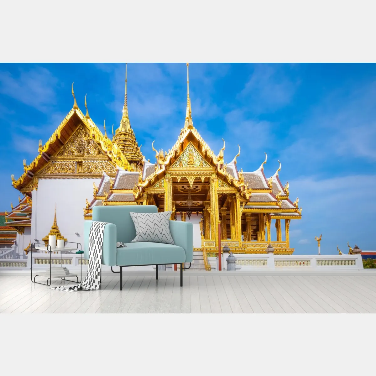Fototapeta złoty pawilon w Grand Palace, Bangkok – Wallissimo® Fototapeta złoty pawilon w Grand Palace, Bangkok – Wallissimo®