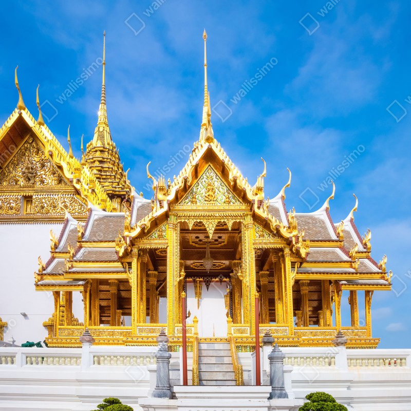 Fototapeta złoty pawilon w Grand Palace, Bangkok – Wallissimo® Fototapeta złoty pawilon w Grand Palace, Bangkok – Wallissimo®