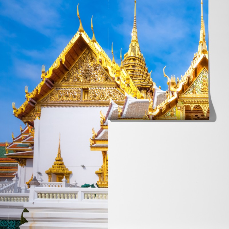 Fototapeta złoty pawilon w Grand Palace, Bangkok – Wallissimo® Fototapeta złoty pawilon w Grand Palace, Bangkok – Wallissimo®