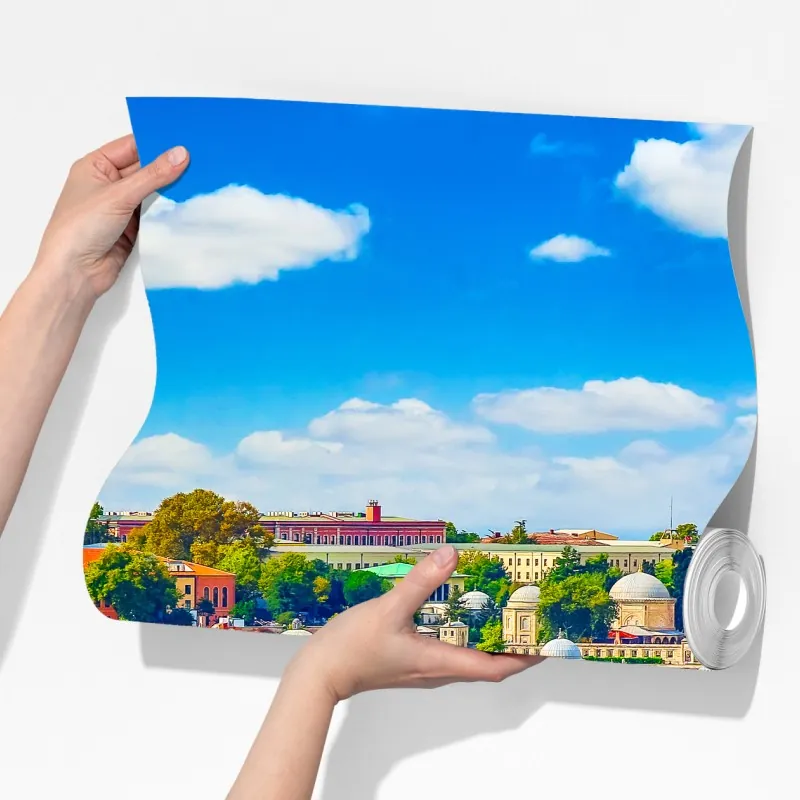 Fototapeta tętniący życiem widok Stambułu nad Bosforem – Wallissimo® Fototapeta tętniący życiem widok Stambułu nad Bosforem – Wallissimo®