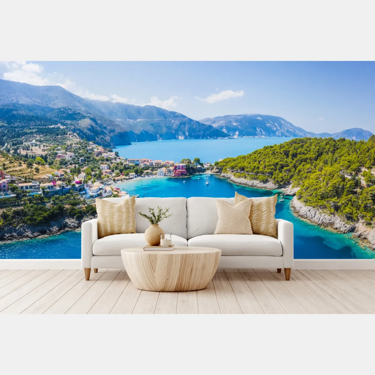 Fototapeta słoneczna zatoka z turkusową wodą – Wallissimo® Fototapeta słoneczna zatoka z turkusową wodą – Wallissimo®