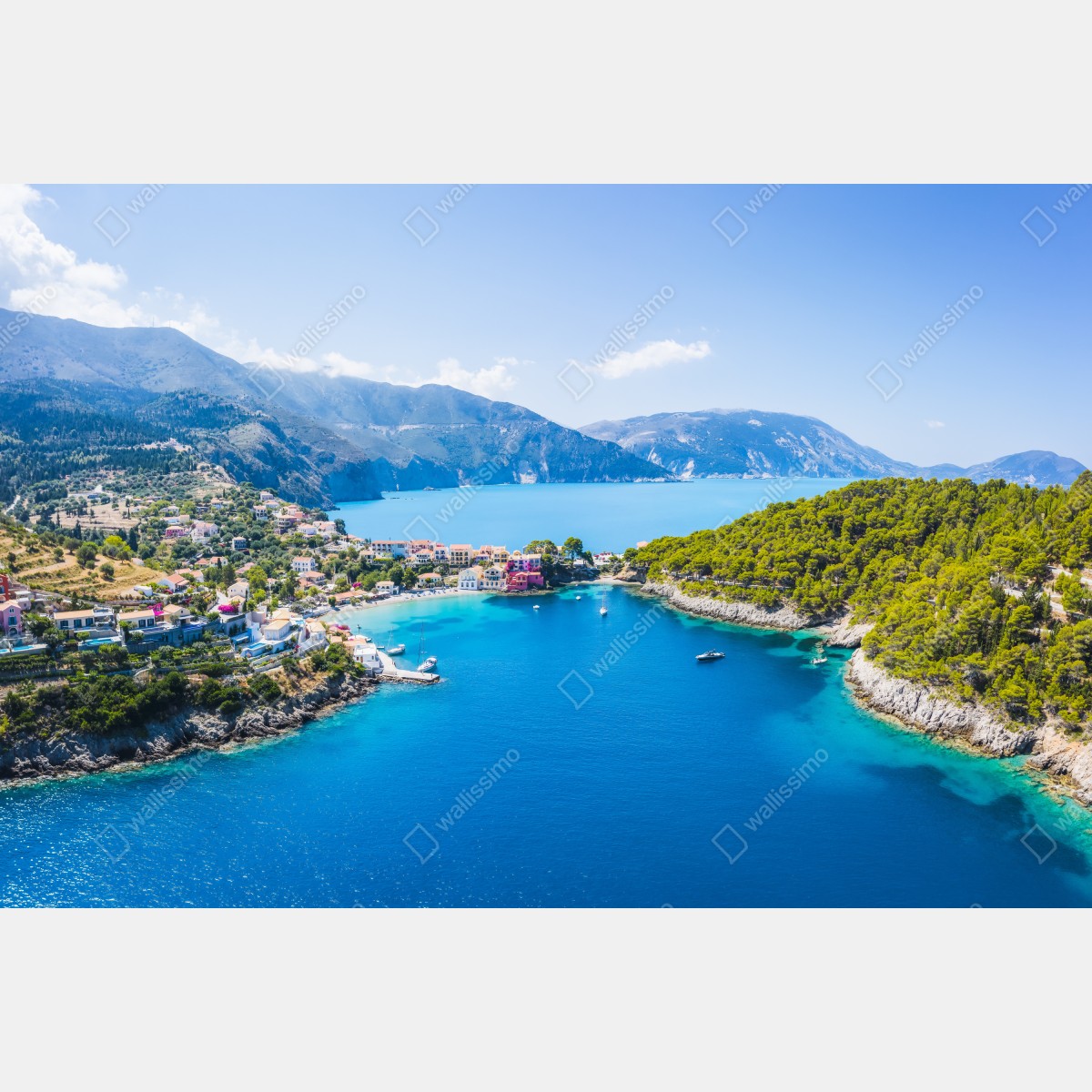 Fototapeta słoneczna zatoka z turkusową wodą – Wallissimo® Fototapeta słoneczna zatoka z turkusową wodą – Wallissimo®