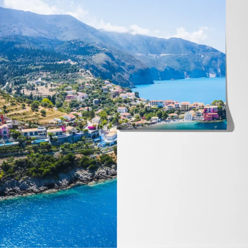 Fototapeta słoneczna zatoka z turkusową wodą – Wallissimo® Fototapeta słoneczna zatoka z turkusową wodą – Wallissimo®