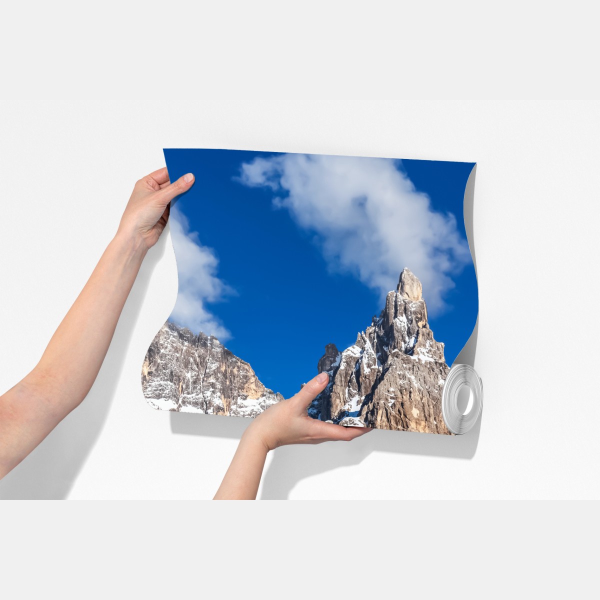 Fototapeta strzeliste szczyty górskie i wijąca się ścieżka – Wallissimo® Fototapeta strzeliste szczyty górskie i wijąca się ścieżka – Wallissimo®