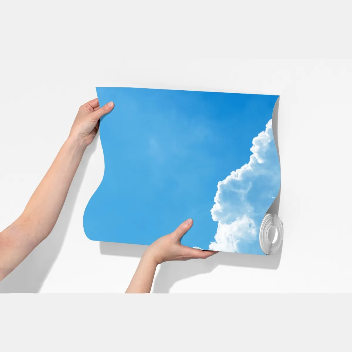 Fototapeta delikatne niebo z puszystymi chmurami – Wallissimo® Fototapeta delikatne niebo z puszystymi chmurami – Wallissimo®