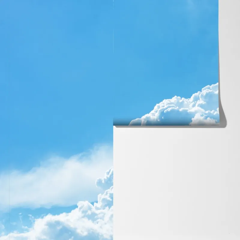 Fototapeta delikatne niebo z puszystymi chmurami – Wallissimo® Fototapeta delikatne niebo z puszystymi chmurami – Wallissimo®