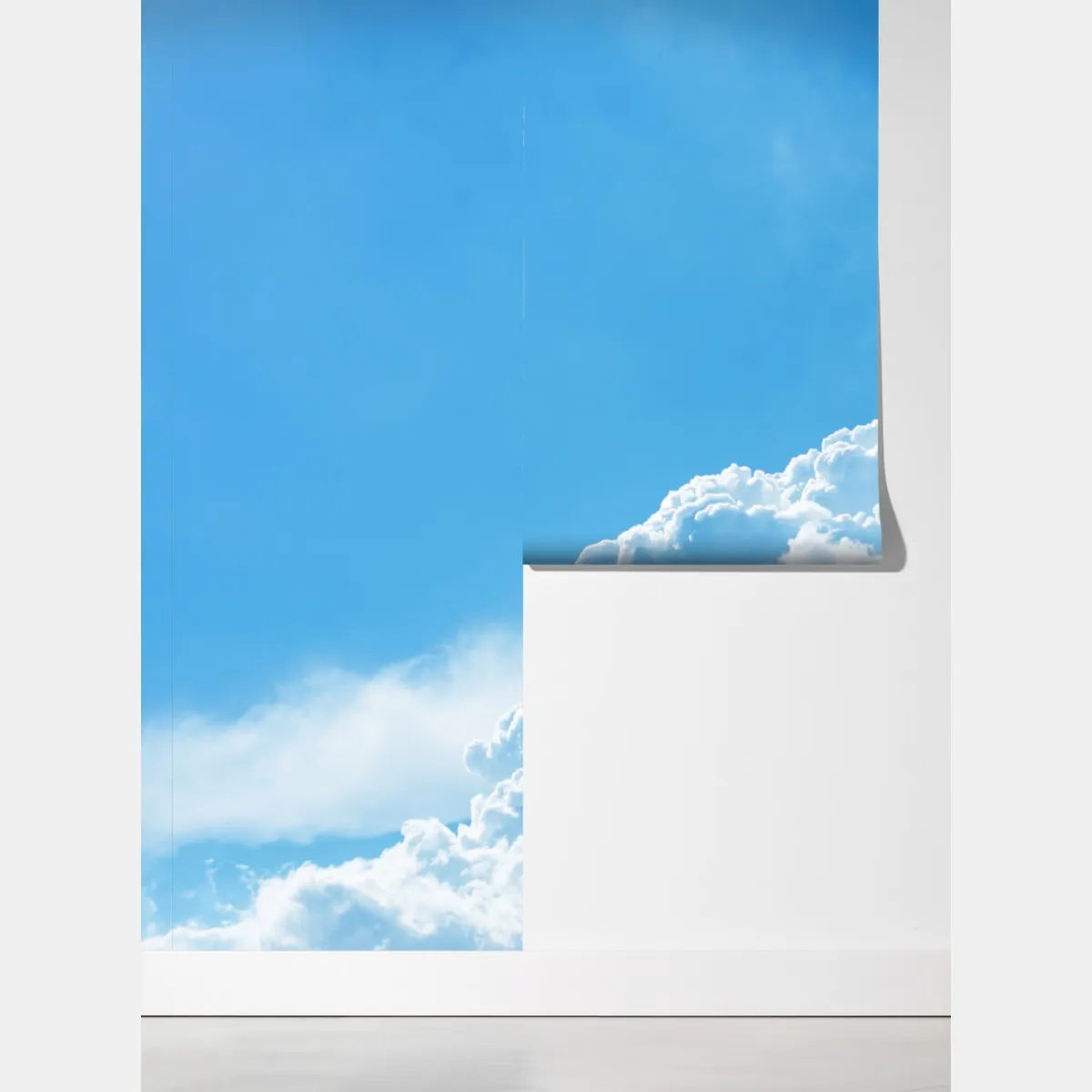 Fototapeta delikatne niebo z puszystymi chmurami – Wallissimo® Fototapeta delikatne niebo z puszystymi chmurami – Wallissimo®