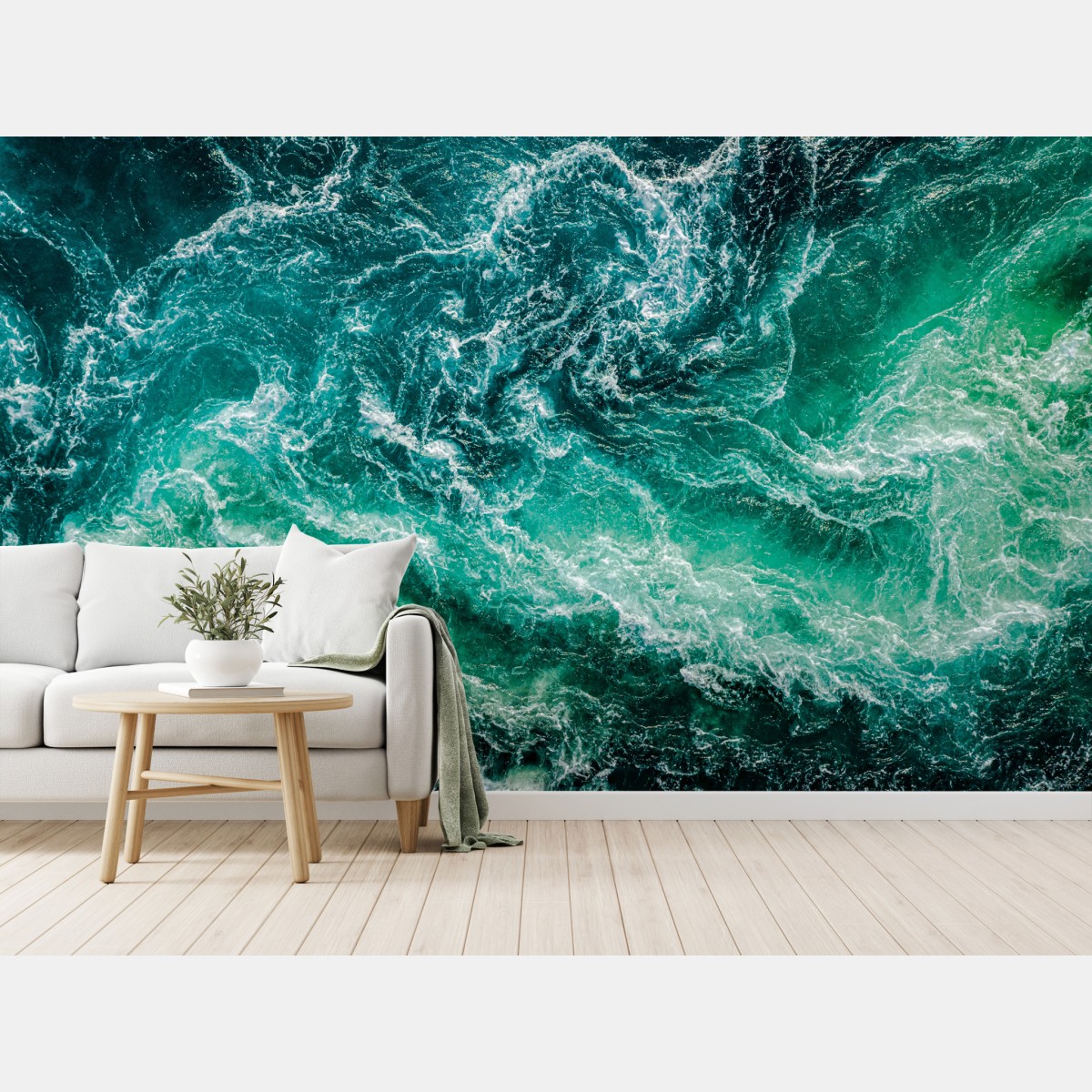 Wall mural maelstrom at Saltstraumen, Norway