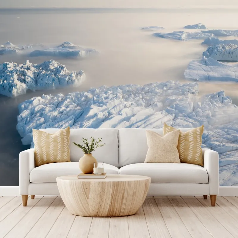 Fototapeta mglista panorama gór lodowych – Wallissimo® Fototapeta mglista panorama gór lodowych – Wallissimo®