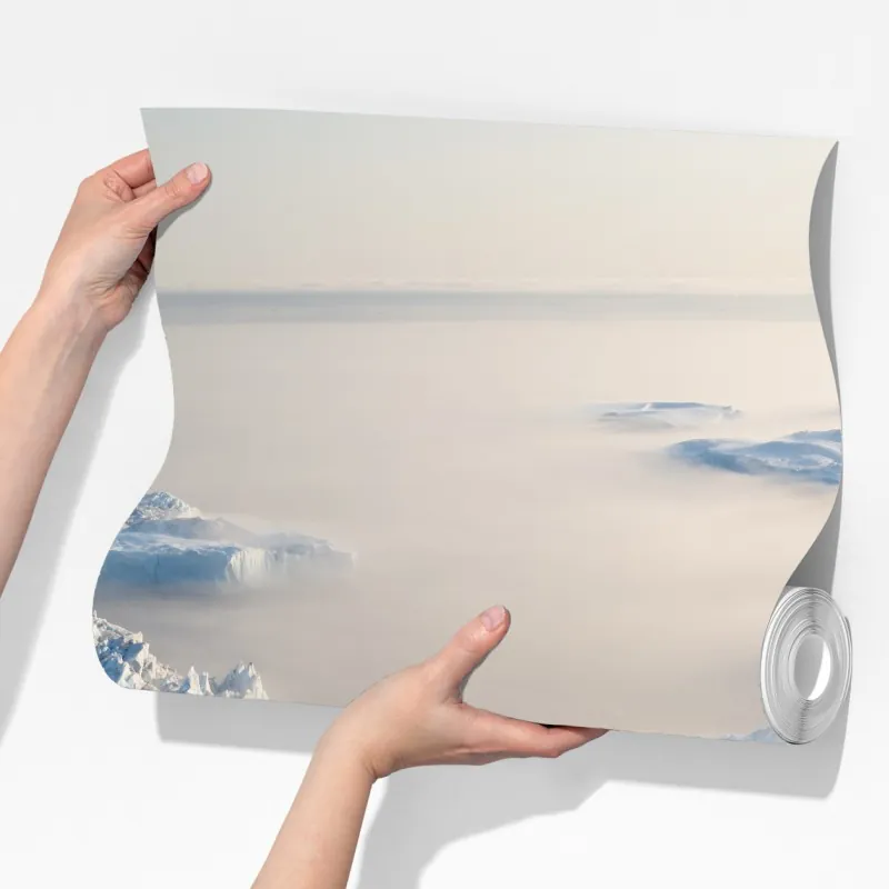 Fototapeta mglista panorama gór lodowych – Wallissimo® Fototapeta mglista panorama gór lodowych – Wallissimo®