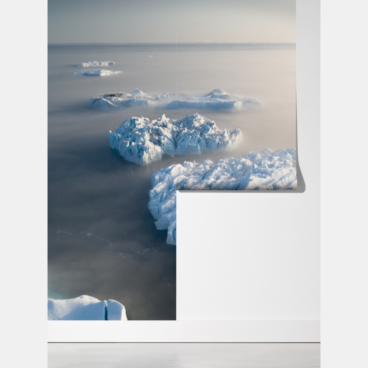 Fototapeta mglista panorama gór lodowych – Wallissimo® Fototapeta mglista panorama gór lodowych – Wallissimo®