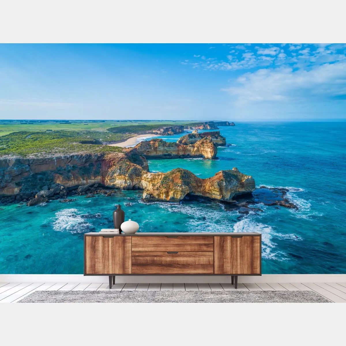 Fototapeta Great Ocean Road nadmorska panorama – Wallissimo® Fototapeta Great Ocean Road nadmorska panorama – Wallissimo®