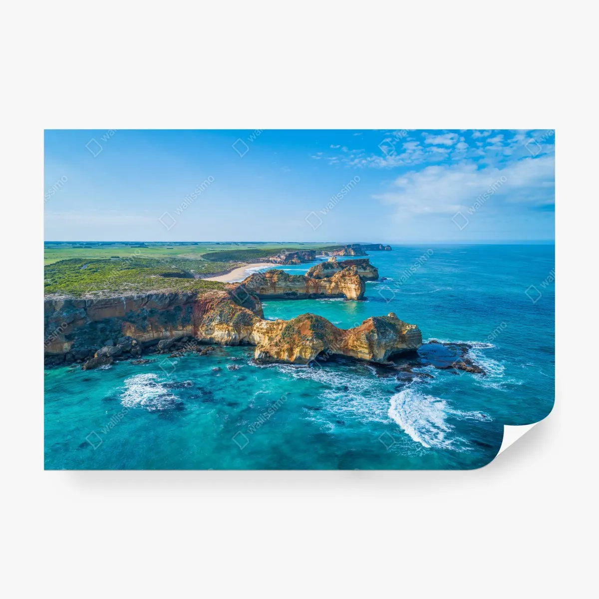 Fototapeta Great Ocean Road nadmorska panorama – Wallissimo® Fototapeta Great Ocean Road nadmorska panorama – Wallissimo®