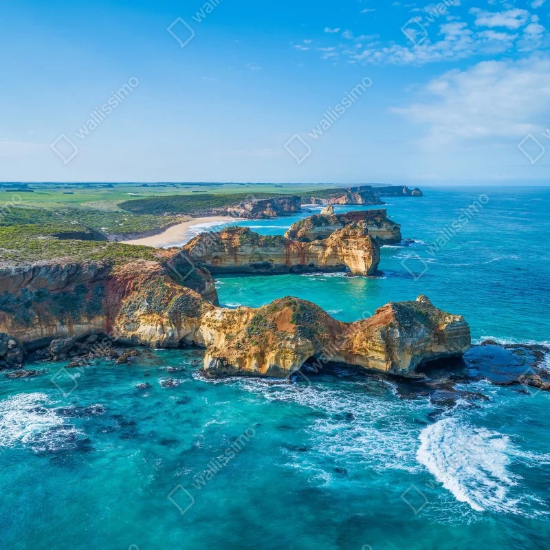 Fototapeta Great Ocean Road nadmorska panorama – Wallissimo® Fototapeta Great Ocean Road nadmorska panorama – Wallissimo®