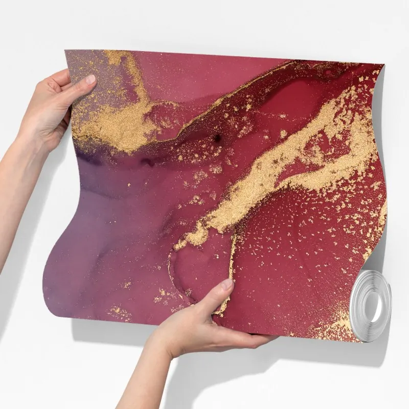 Fototapeta abstrakcyjne marmurowe tło w odcieniach turkusu i fioletu ze złotem – Wallissimo® Fototapeta abstrakcyjne marmurowe tło w odcieniach turkusu i fioletu ze złotem – Wallissimo®