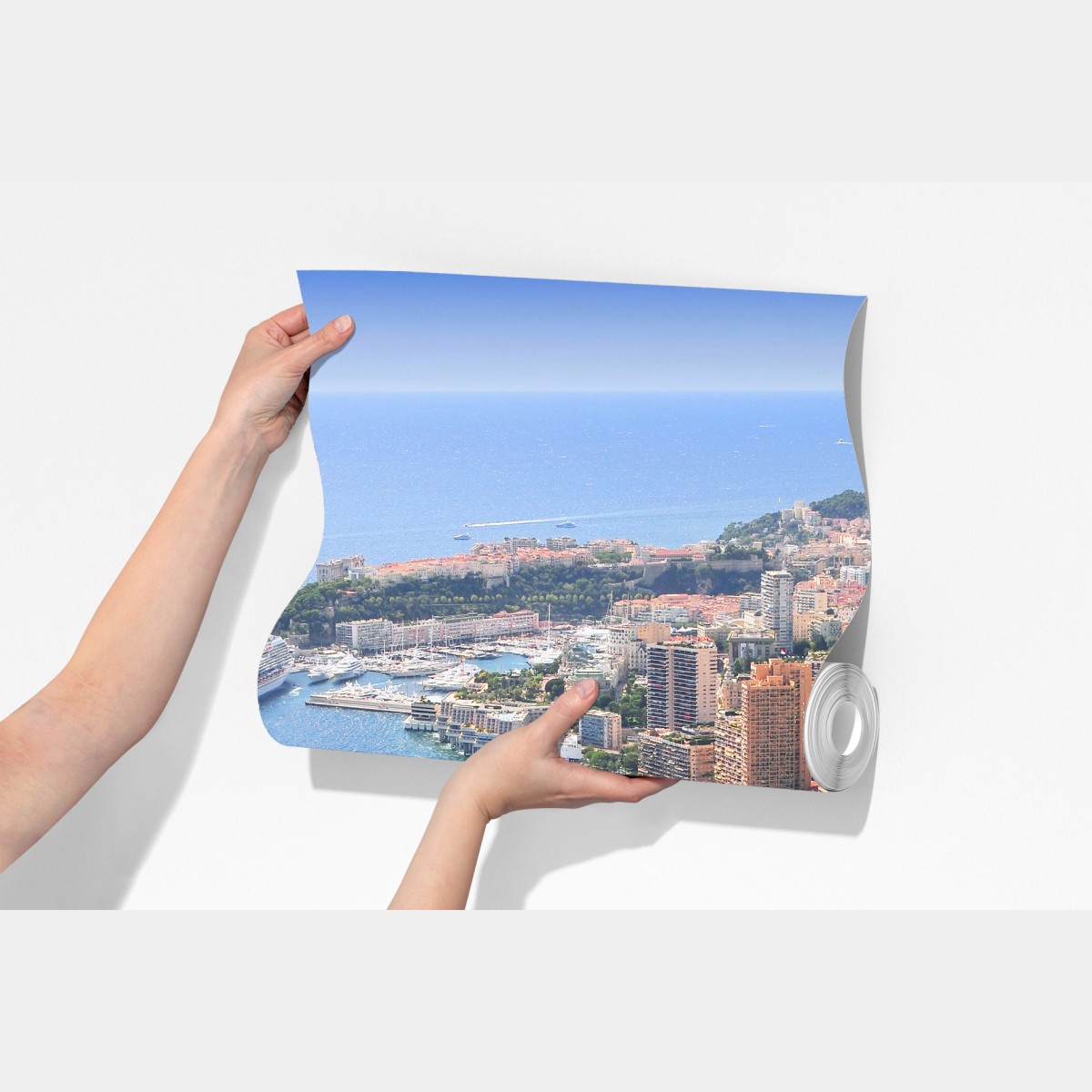 Fototapeta słoneczna panorama nadmorskiego miasta – Wallissimo® Fototapeta słoneczna panorama nadmorskiego miasta – Wallissimo®